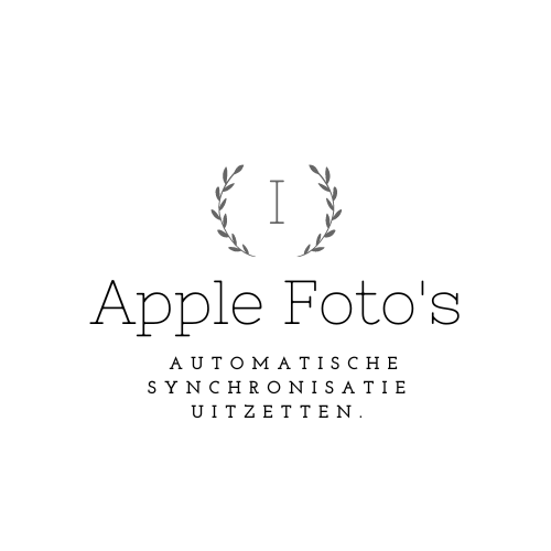 Logo automatische synchronisatie uitzetten Foto Iphone